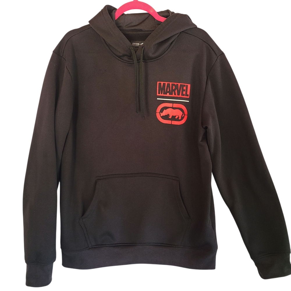 Infinity Marvel X Black Ecko Spiderman Hoodie with Red Logo Size M